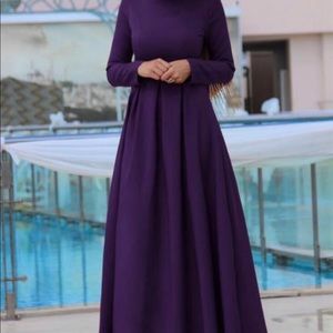 Long purple dress